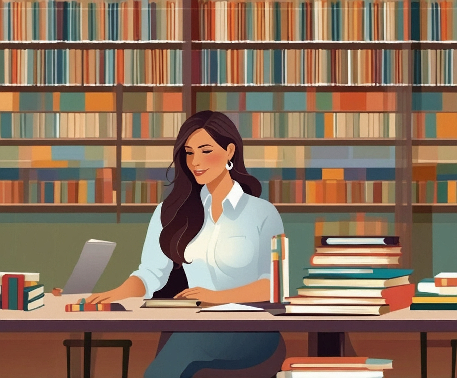 Mujeres emprendedoras utilizando recursos educativos.