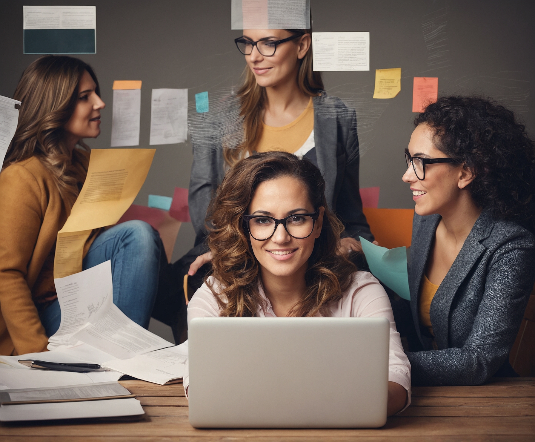 Mujeres emprendedoras capacitándose